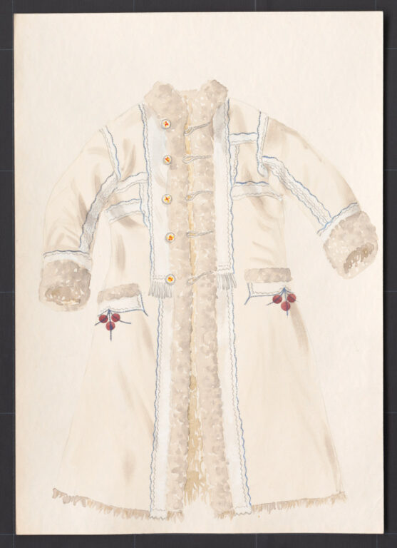 Kresba – kožuch mužský