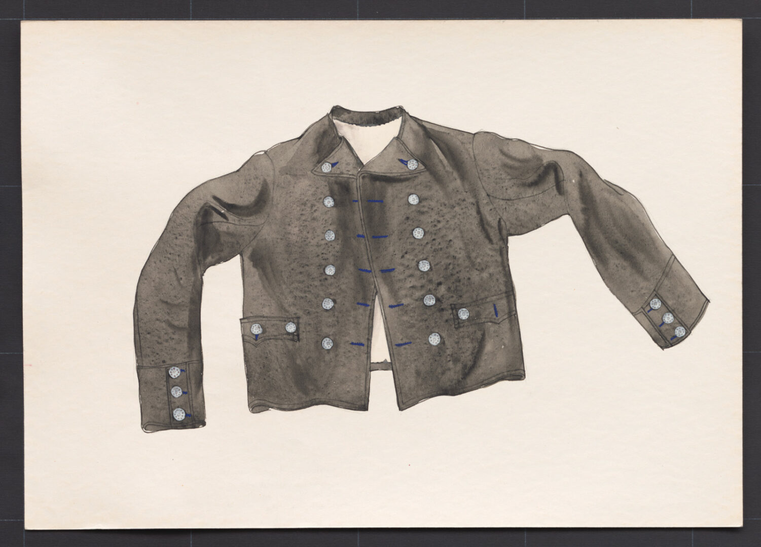 Kresba – kabát mužský