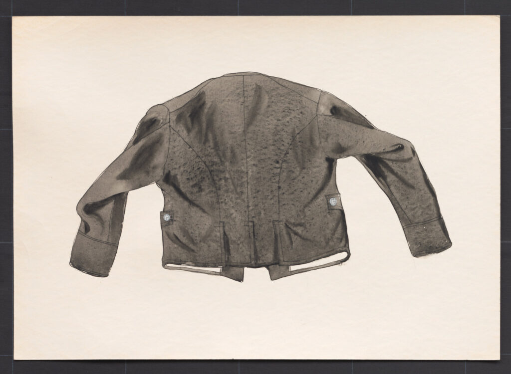 Kresba – kabát mužský