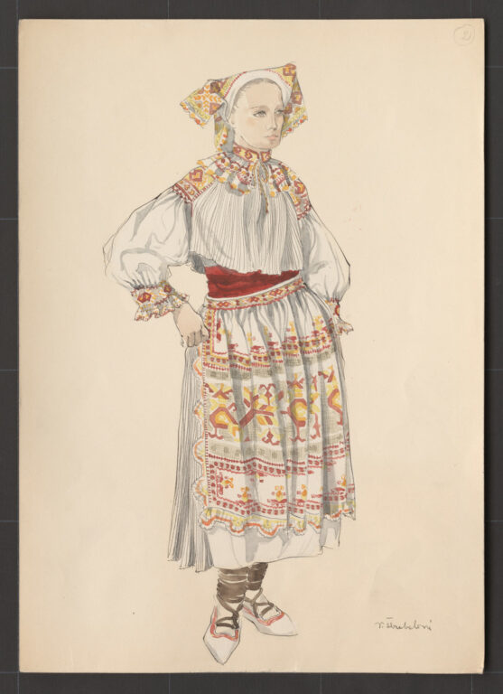 Kresba – odev ženský sviatočný