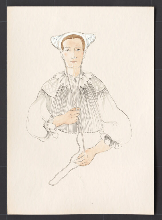 Kresba – čepiec – úprava na hlave