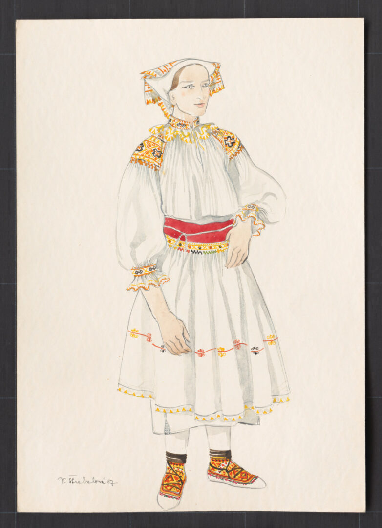 Kresba – odev ženský pracovný