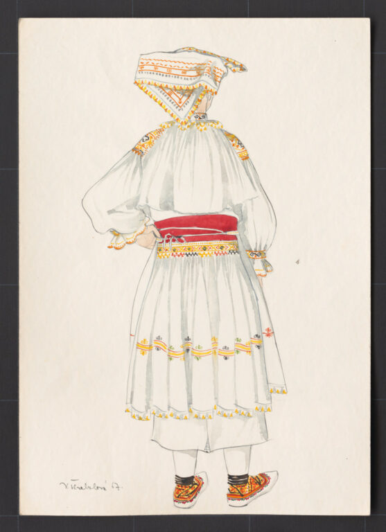 Kresba – odev ženský pracovný