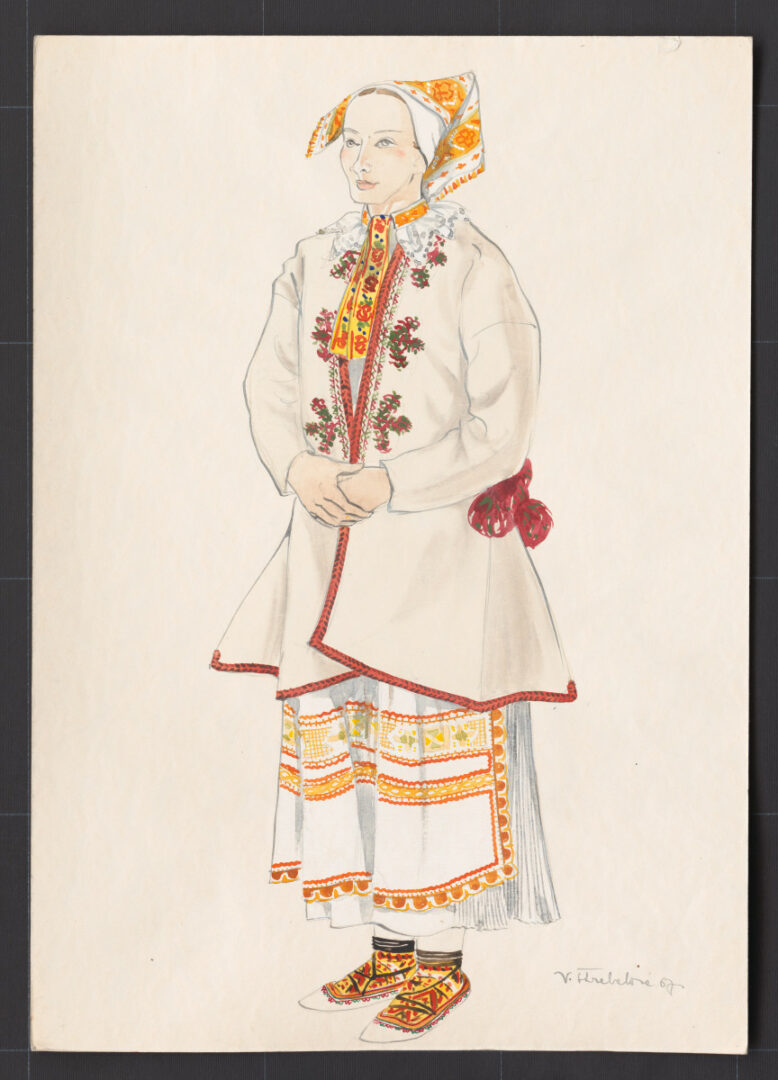 Kresba – odev ženský zimný