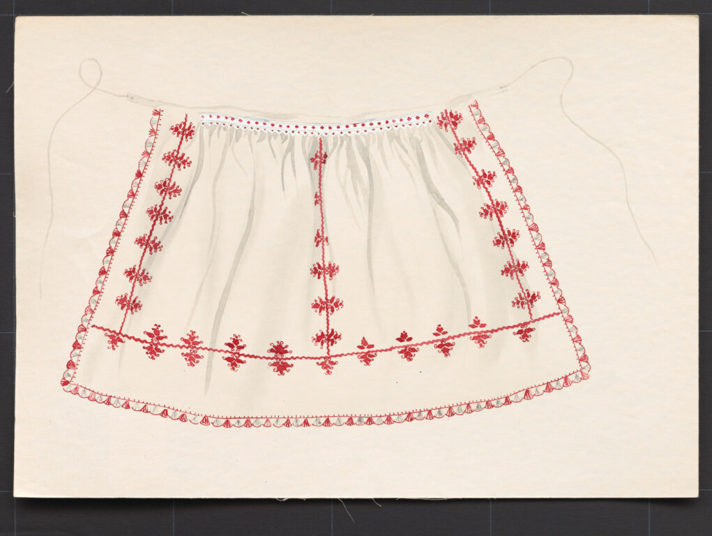 Kresba – zástera sviatočná