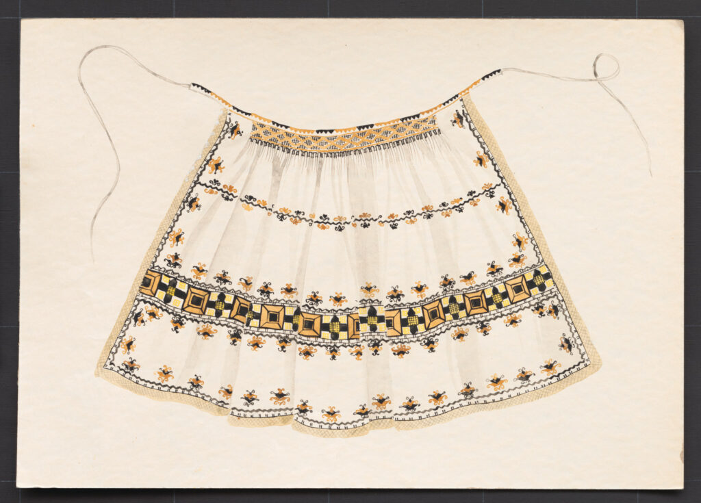 Kresba – zástera sviatočná