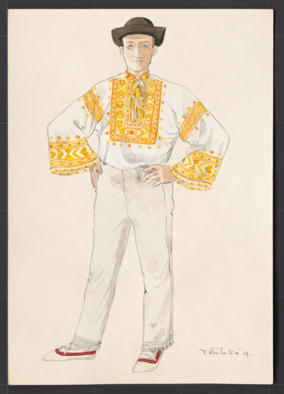 Kresba – odev mužský sviatočný