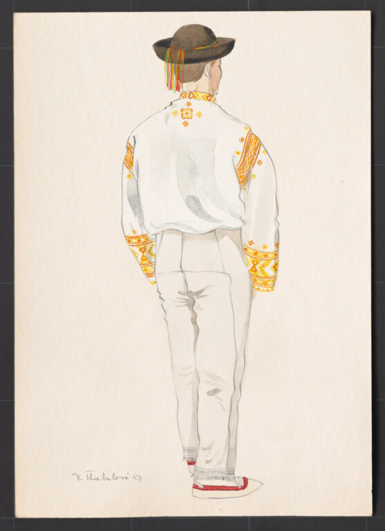 Kresba – odev mužský sviatočný