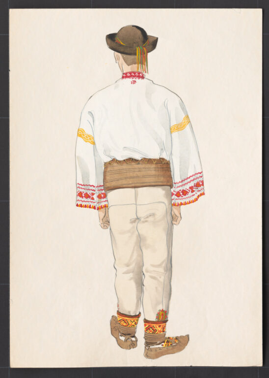 Kresba – odev mužský sviatočný