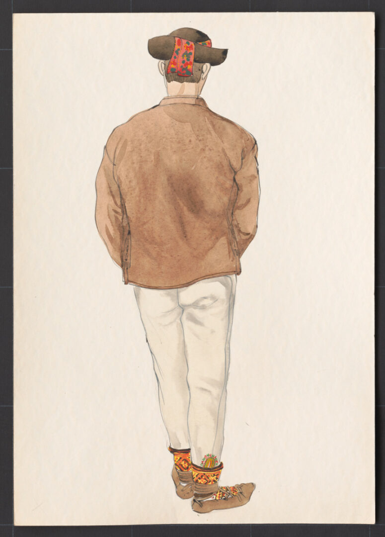 Kresba – odev mužský zimný