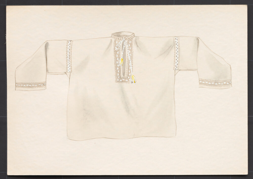 Kresba – košeľa mužská pracovná