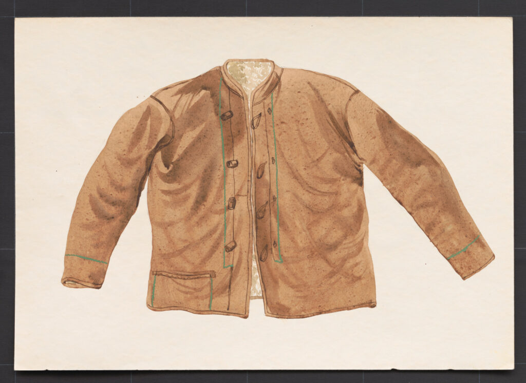 Kresba – kožuch mužský