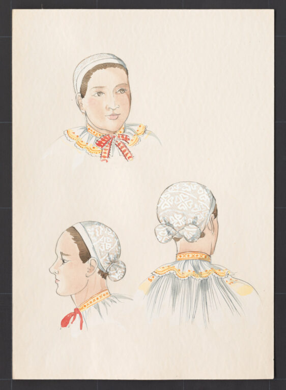 Kresba – čepiec – úprava na hlave