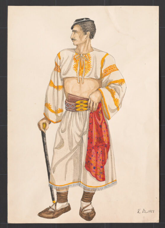 Kresba – odev mládenecký sviatočný