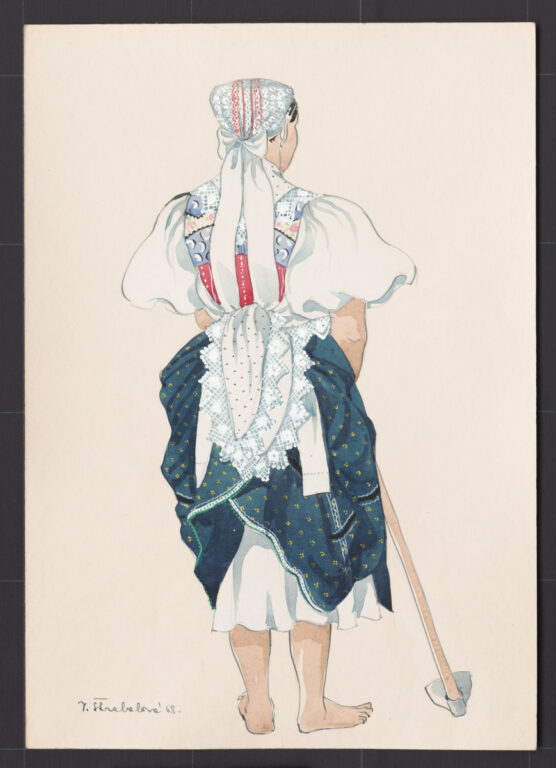 Kresba – odev ženský pracovný