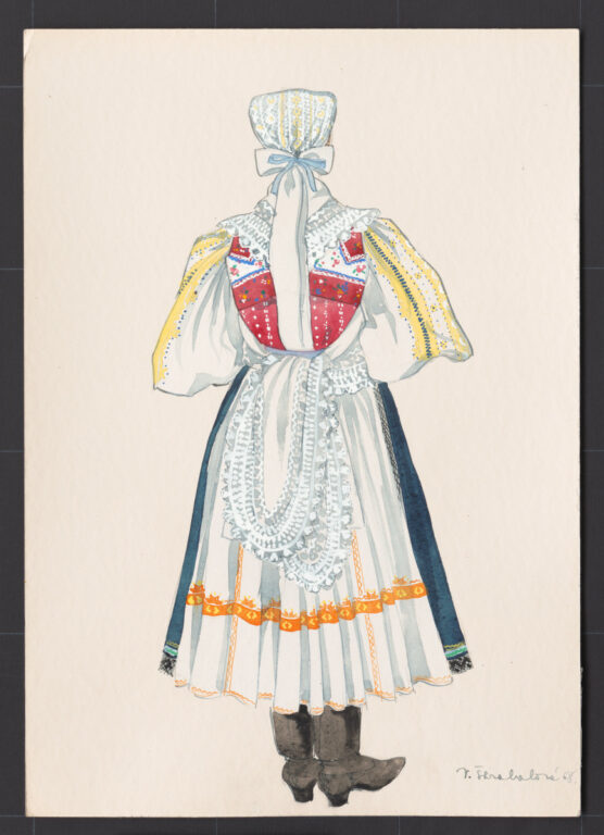 Kresba – odev ženský sviatočný