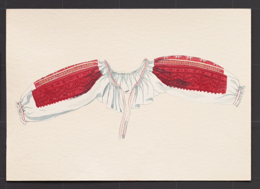 Kresba – rukávce sviatočné