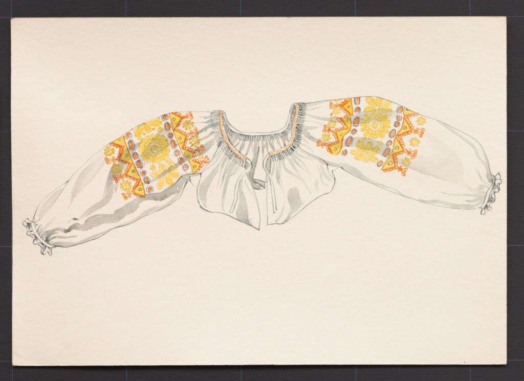 Kresba – rukávce sviatočné