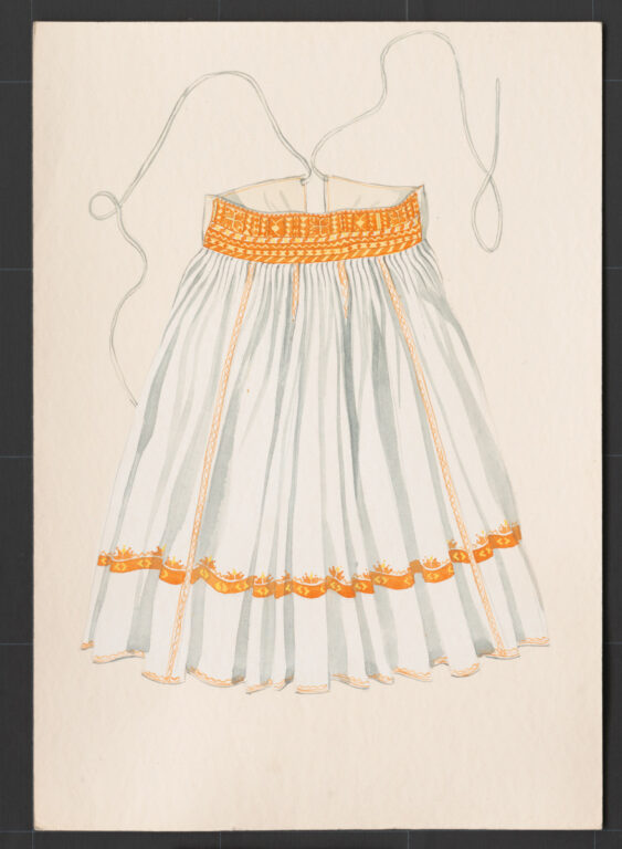 Kresba – sukňa sviatočná