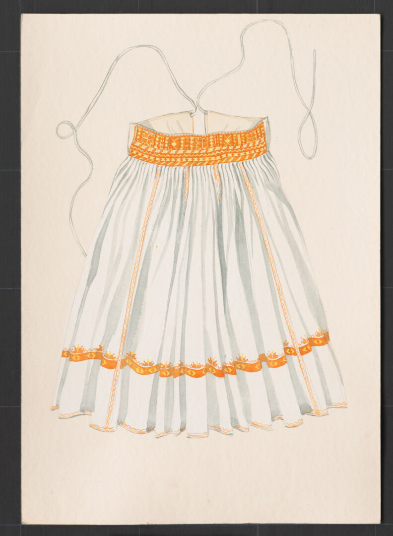 Kresba – sukňa sviatočná