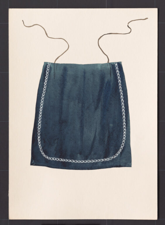 Kresba – zástera ženská pracovná