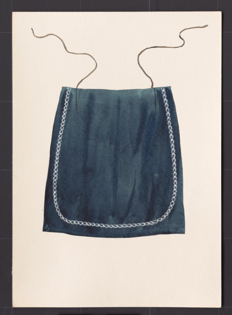 Kresba – zástera ženská pracovná