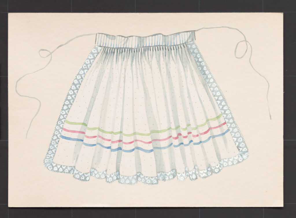 Kresba – zástera na sobáš