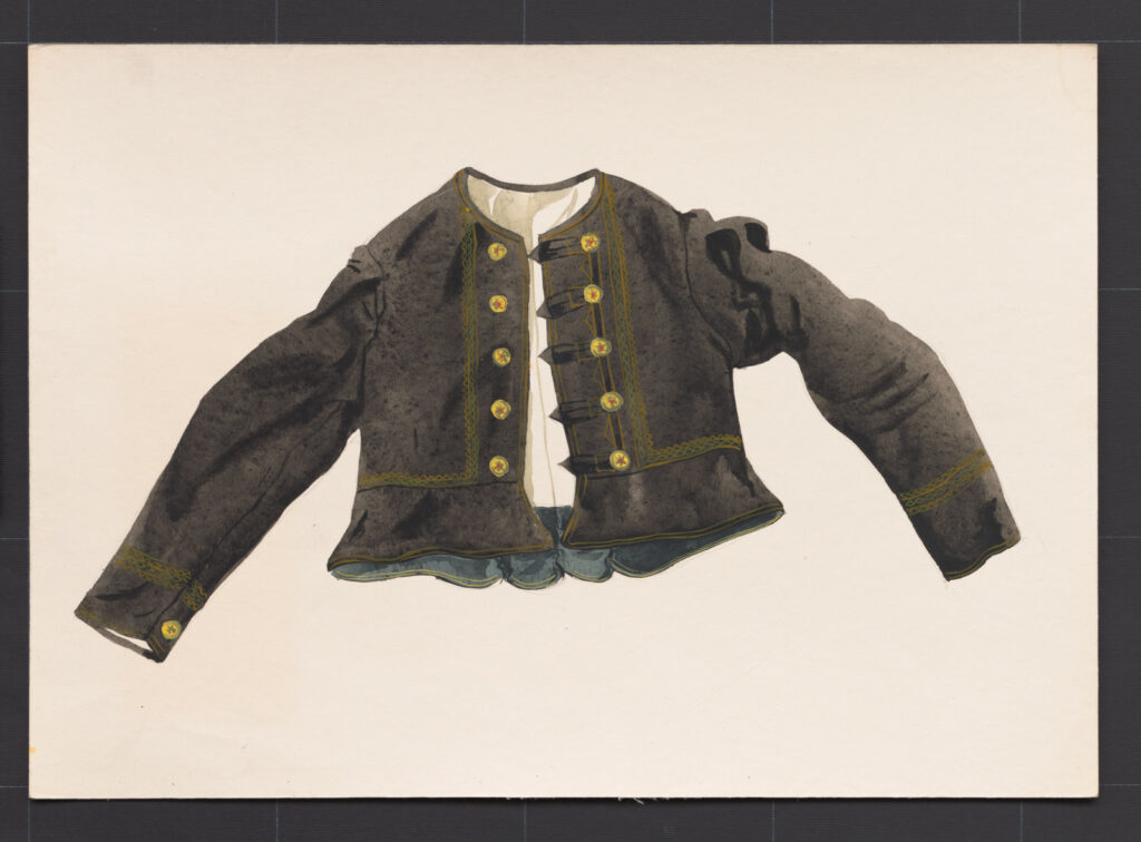 Kresba – kabátik ženský