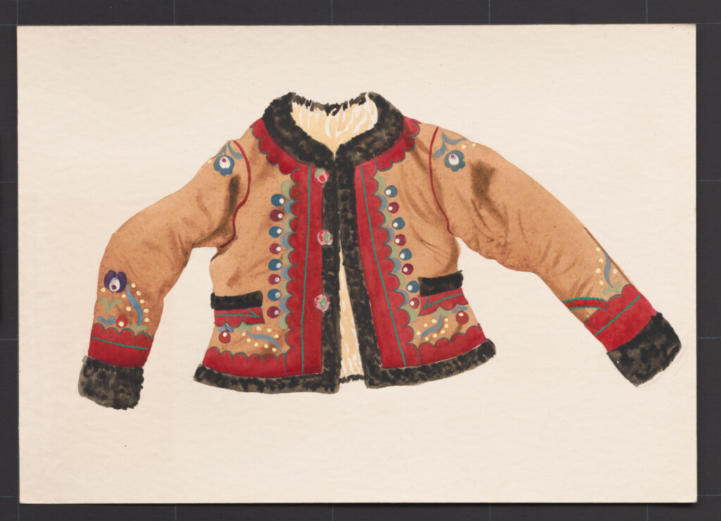 Kresba – kožuch ženský