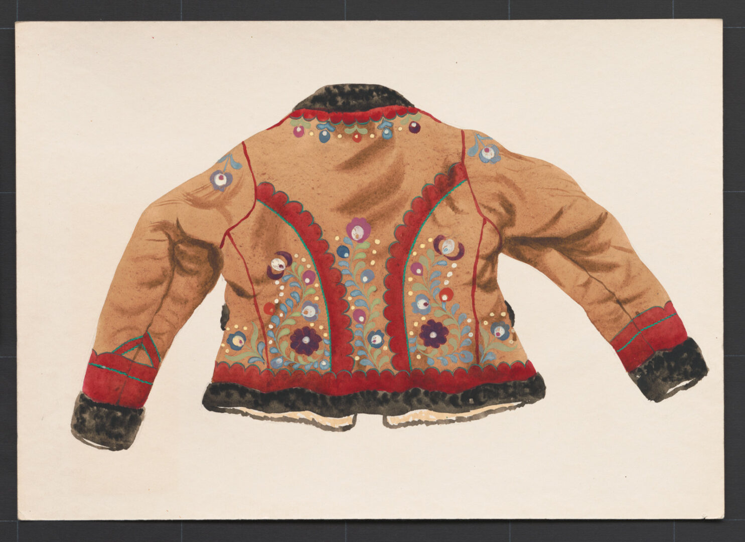 Kresba – kožuch ženský