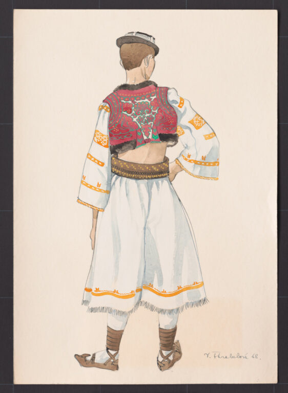 Kresba – odev mládenecký sviatočný