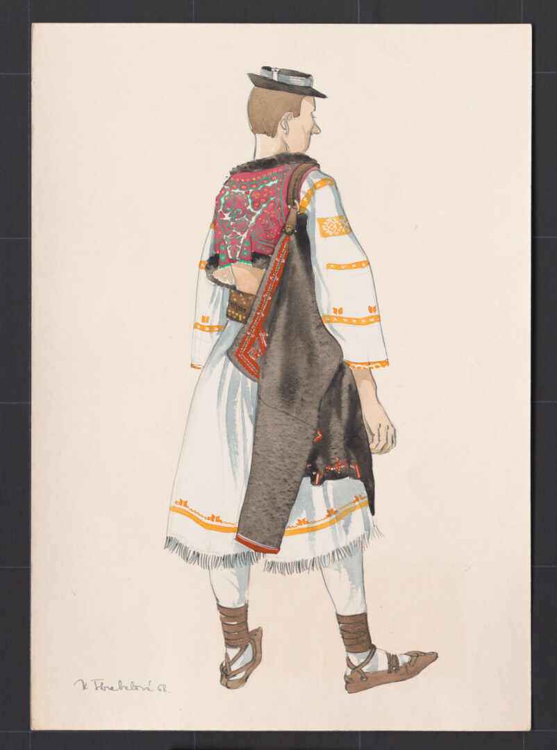 Kresba – odev mužský sviatočný