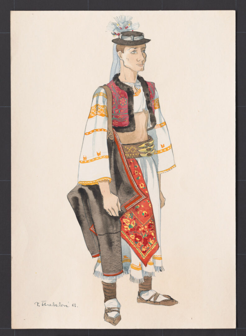 Kresba – odev ženícha na sobáš