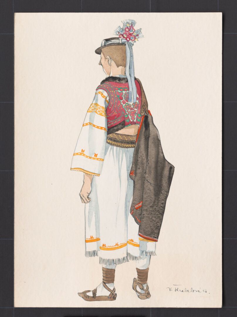 Kresba – odev ženícha na sobáš