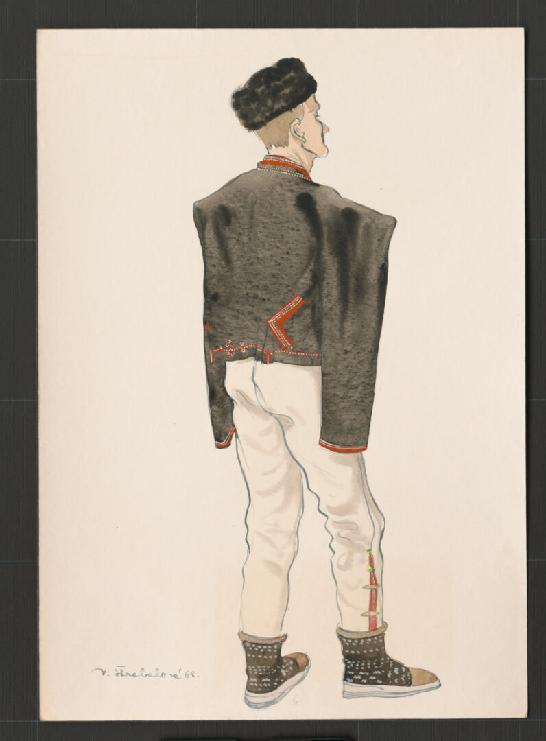 Kresba – odev mužský zimný