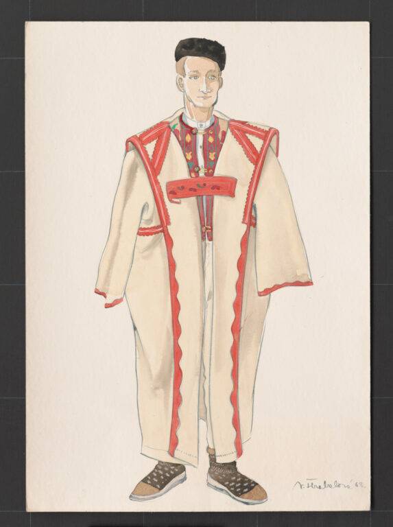 Kresba – muž v halene