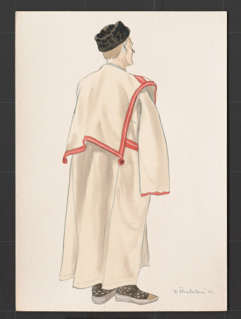 Kresba – muž v halene