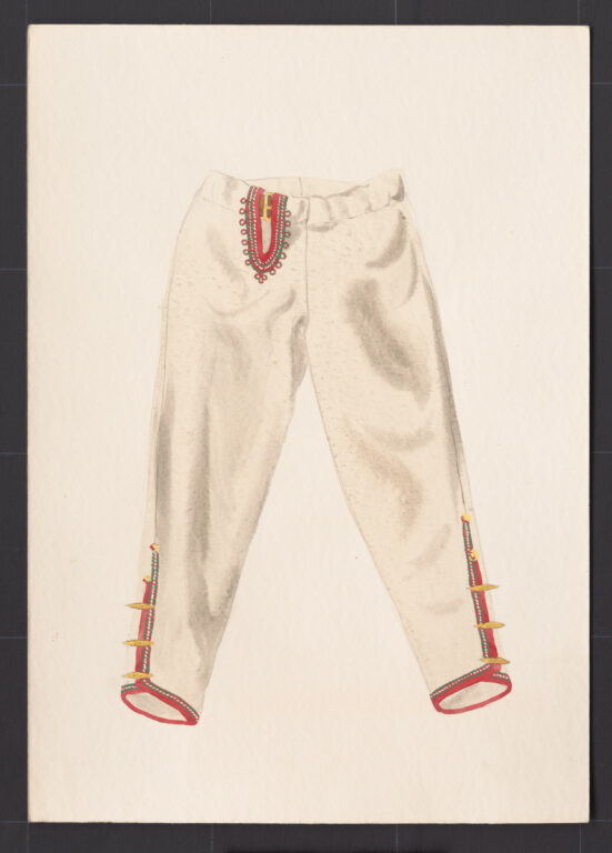 Kresba – nohavice súkenné