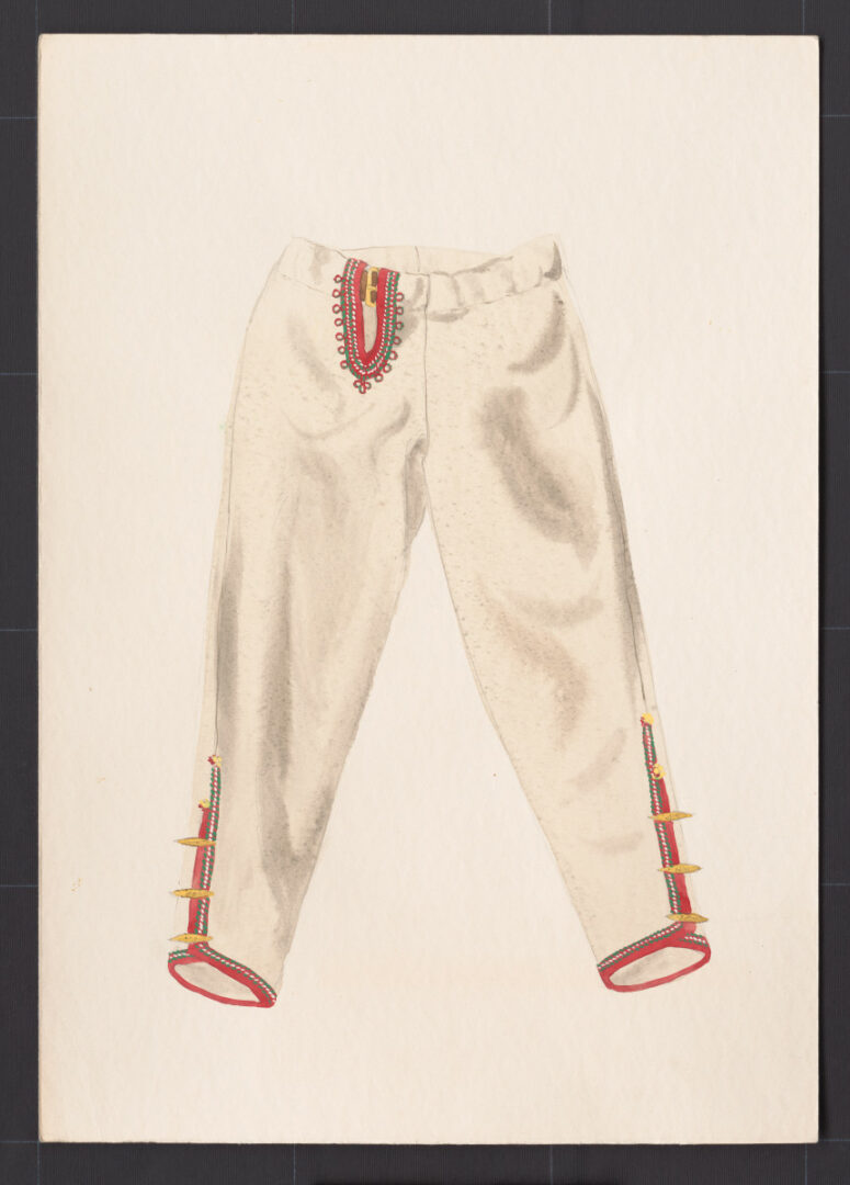 Kresba – nohavice súkenné