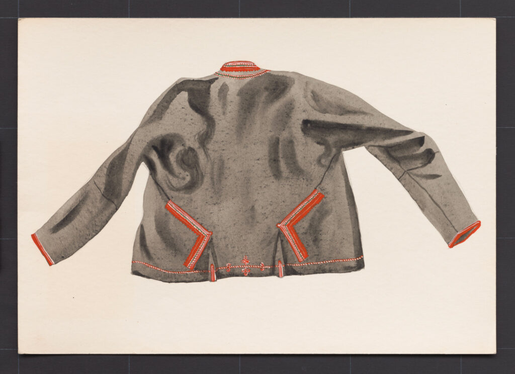 Kresba – kabanica mužská