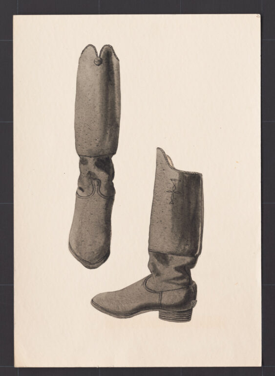 Kresba – čižmy mužské