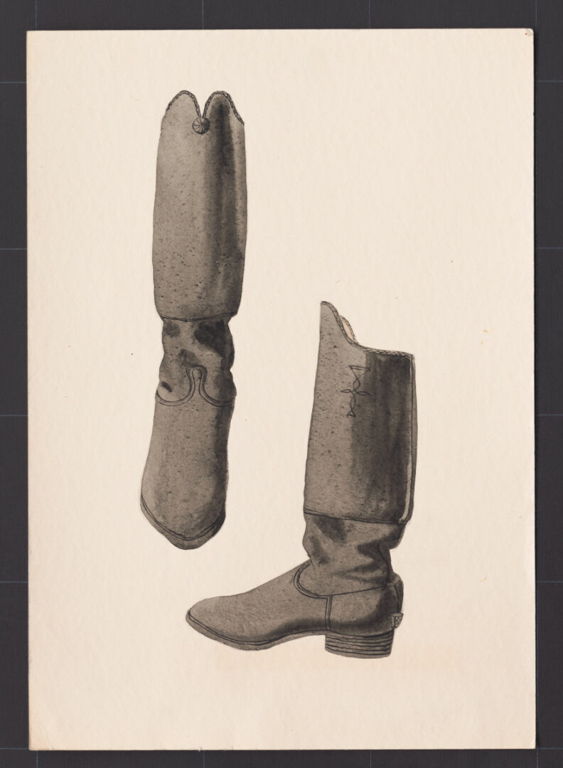 Kresba – čižmy mužské