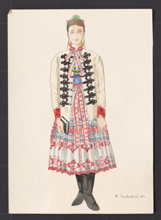 Kresba – odev družice