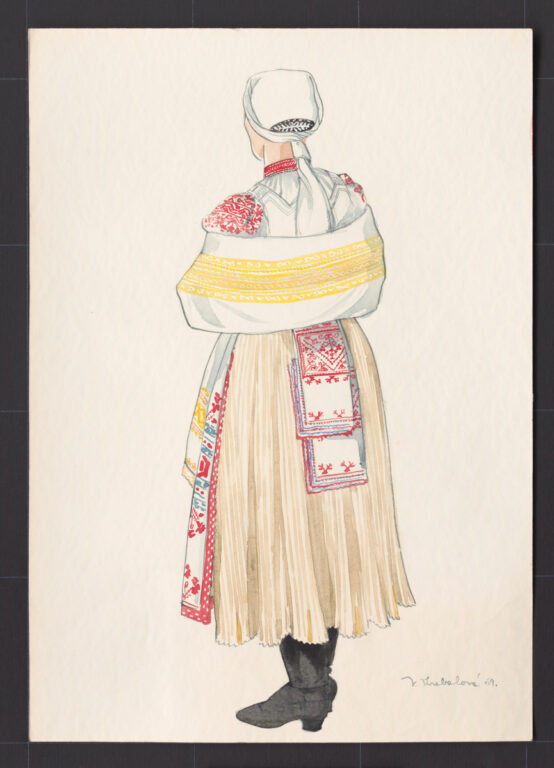 Kresba – odev ženský slávnostný