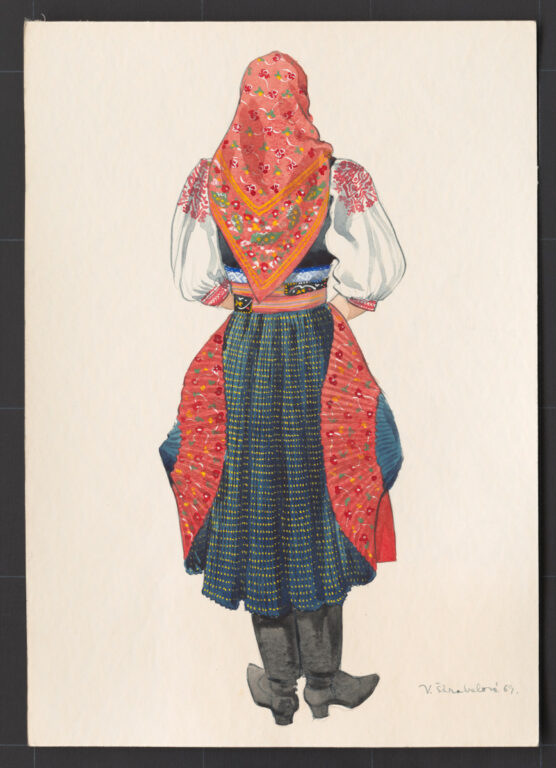 Kresba – odev dievčenský na tanec