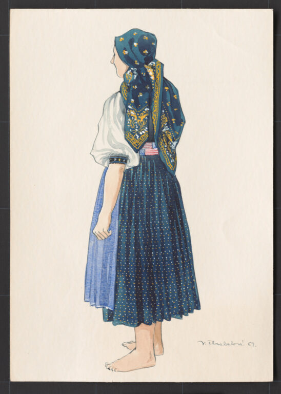 Kresba – odev ženský pracovný