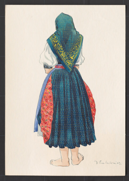 Kresba – odev ženský pracovný