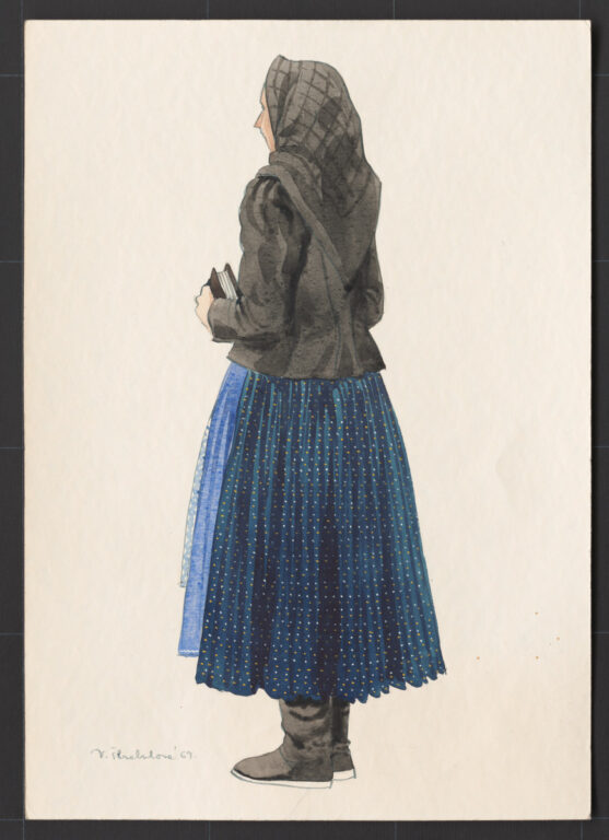 Kresba – odev ženský sviatočný