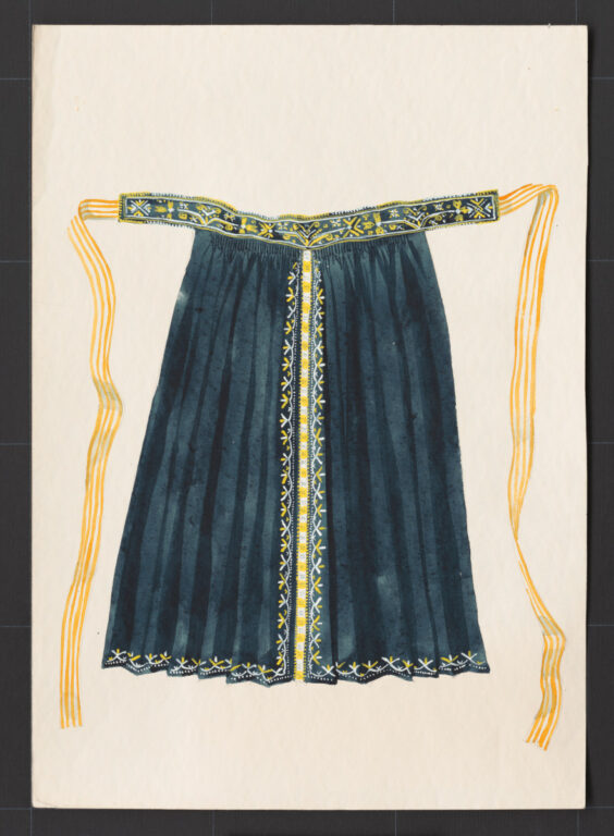 Kresba – zástera sviatočná