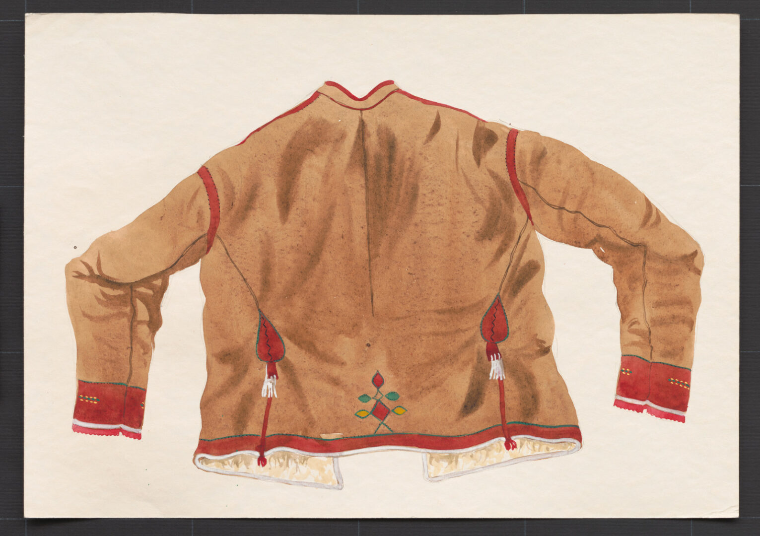 Kresba – kožuch ženský novší